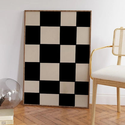 Mid Century Modern Black And White Wall Art Wall Frame