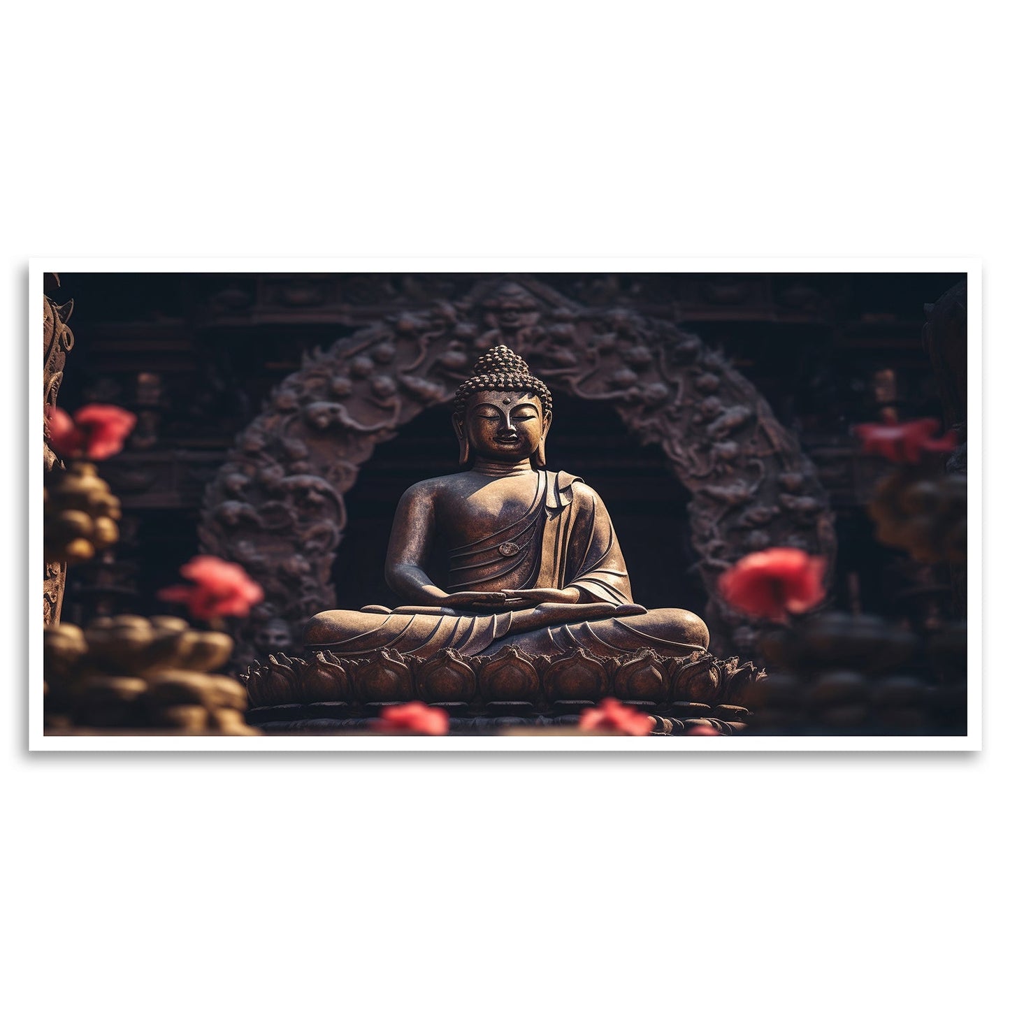 Serene Buddha Canvas Painting Tranquil Zen Decor
