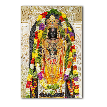 Where Prayers Take Form: A Ram Lalla Painting Print Canvas To Fulfill the Devotee's Soul