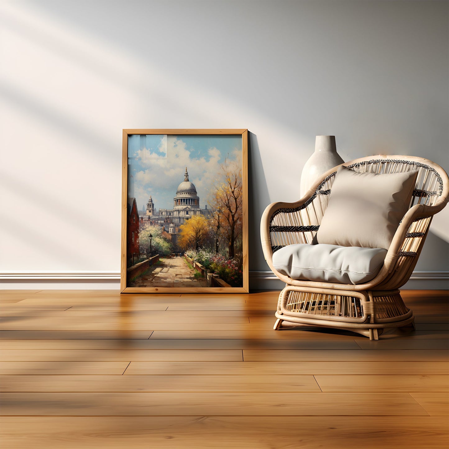 St Pauls Cathedral in Autumn by Vintage London