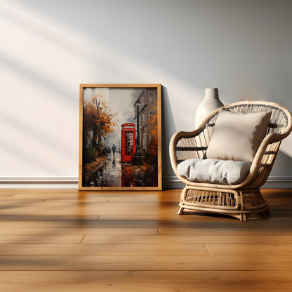 Red Phone Booth by Vintage London