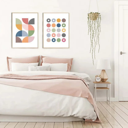 Bold Colorful Scandinavian Mid Century Wall Frame