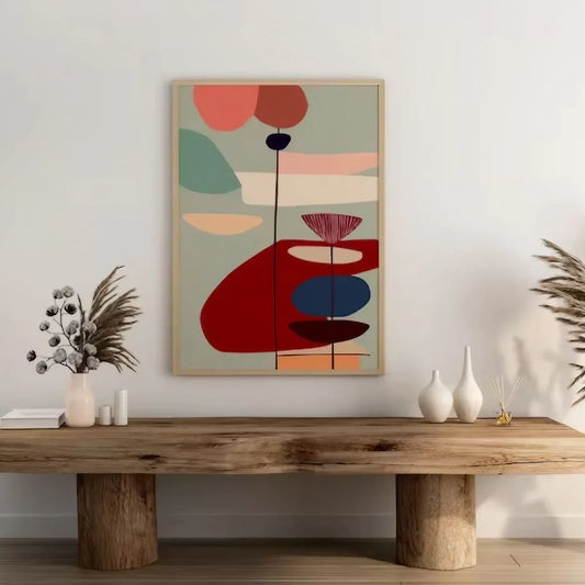 Blue Surreal Art Print Large Blue Wall Frame