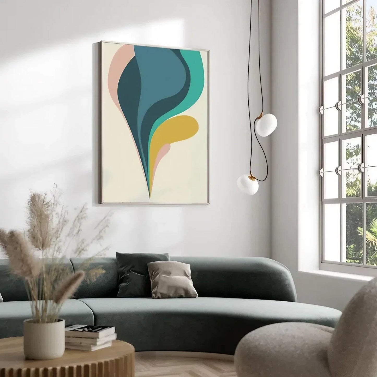 Groovy Decor 60s 70s Psychedelia Melting Graphic  Wall Frame