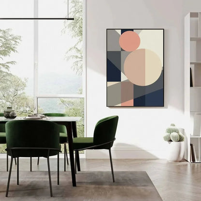 Print Blue and Pink Morden Wall Frame