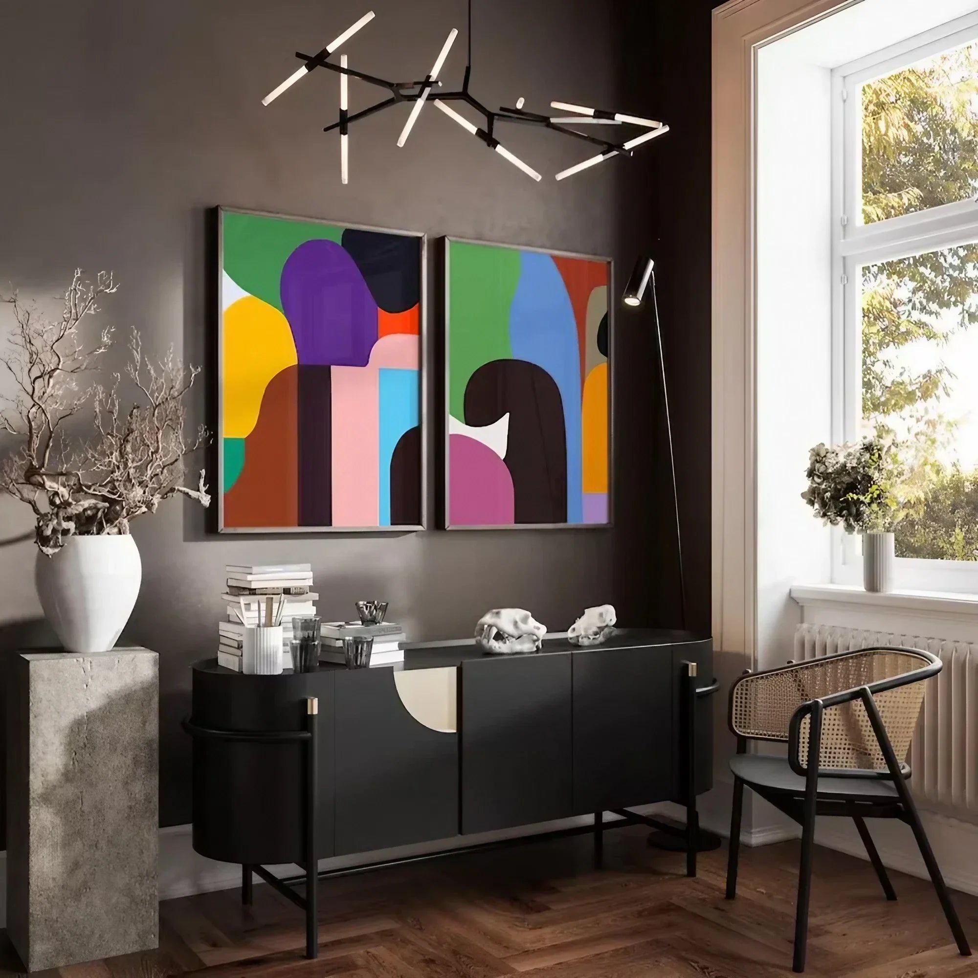 Minimalist Bold Colorful Modern Wall Frame