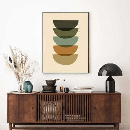 Earthy Tones Art Modern Wall Frame