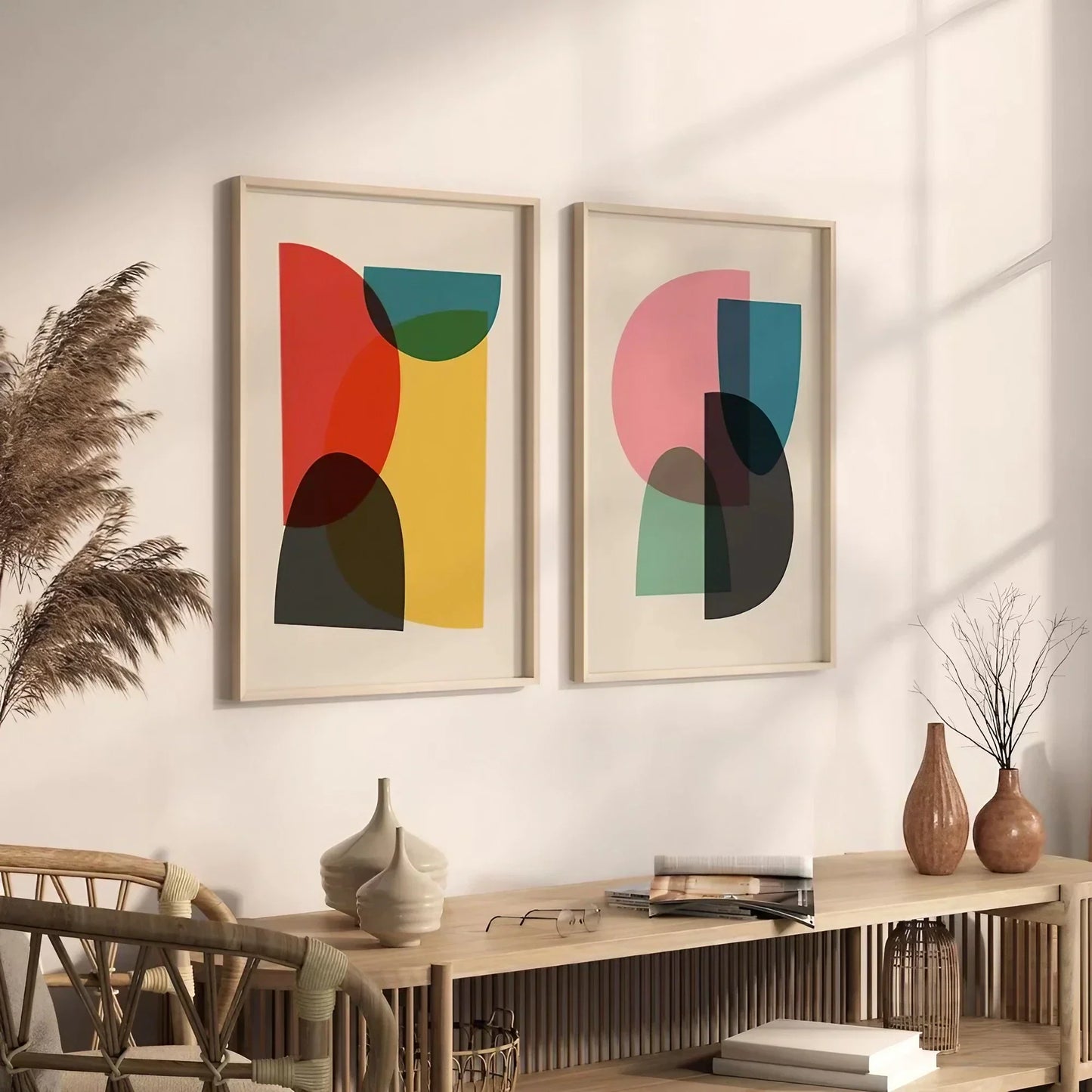 Bedroom Decor Mid Century Modern Wall Frame