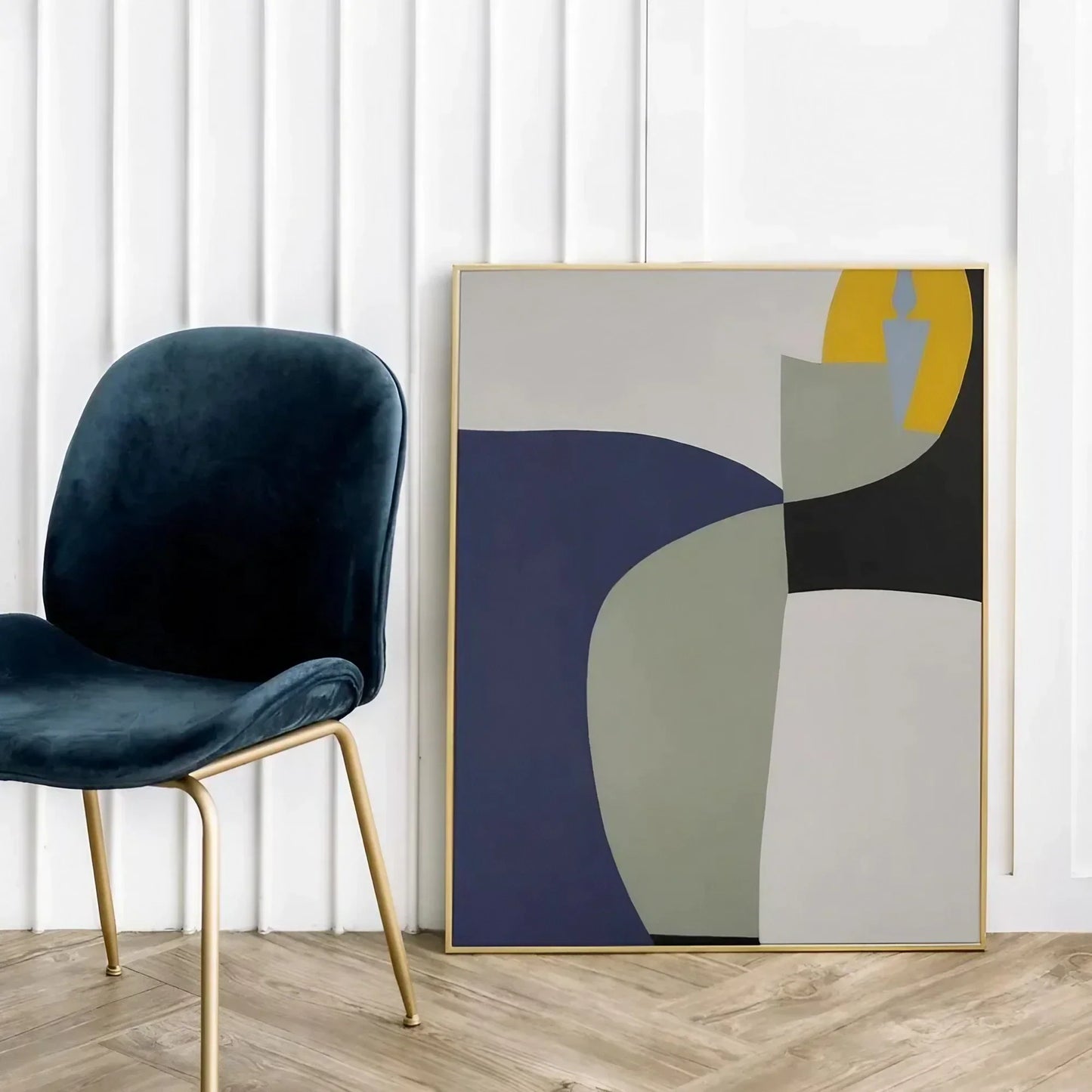 Colorful geometry minimalist abstract Wall Frame