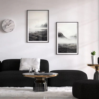 Bundle Gray Mountain Wall Art Wall Frame