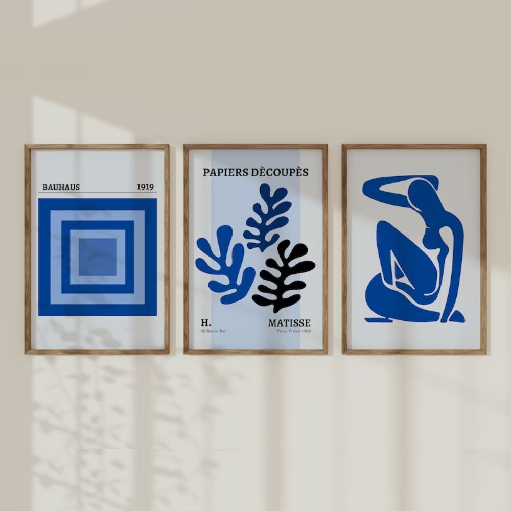 Gallery Wall Art Set Of 3 Matisse Bundle Bauhaus Wall Frame