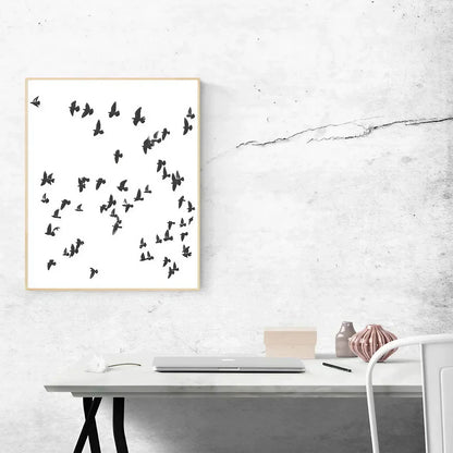 Flying Birds Flock Of Birds Wall Art Wall Frame