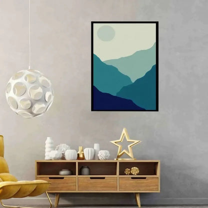 Mountains Abstract Landscape Wall Art Wall Frames