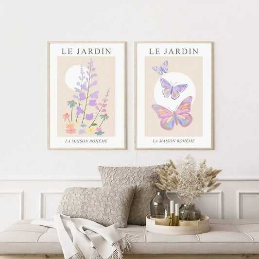 Floral Frame Wall Art Set of 2