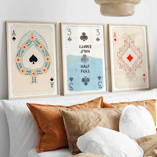 Trendy Retro Wall Art Set of 3 Wall Frame
