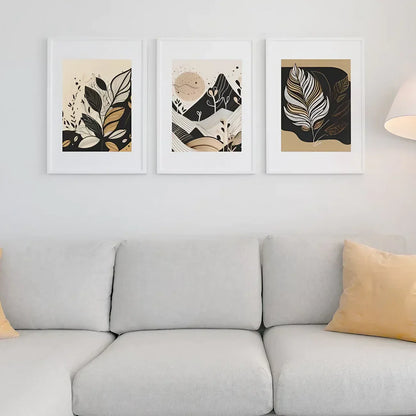 Boho Wall Art Set of 3 Wall Frame