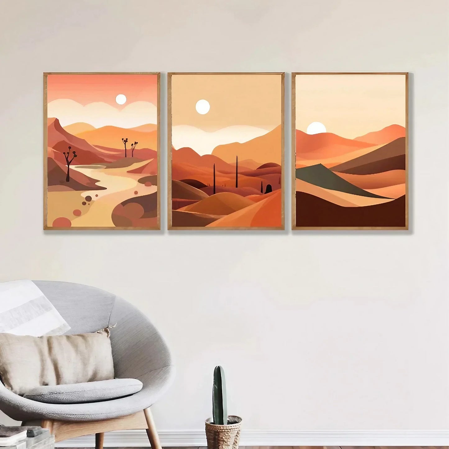 Neutral Boho Wall Art Wall Frame