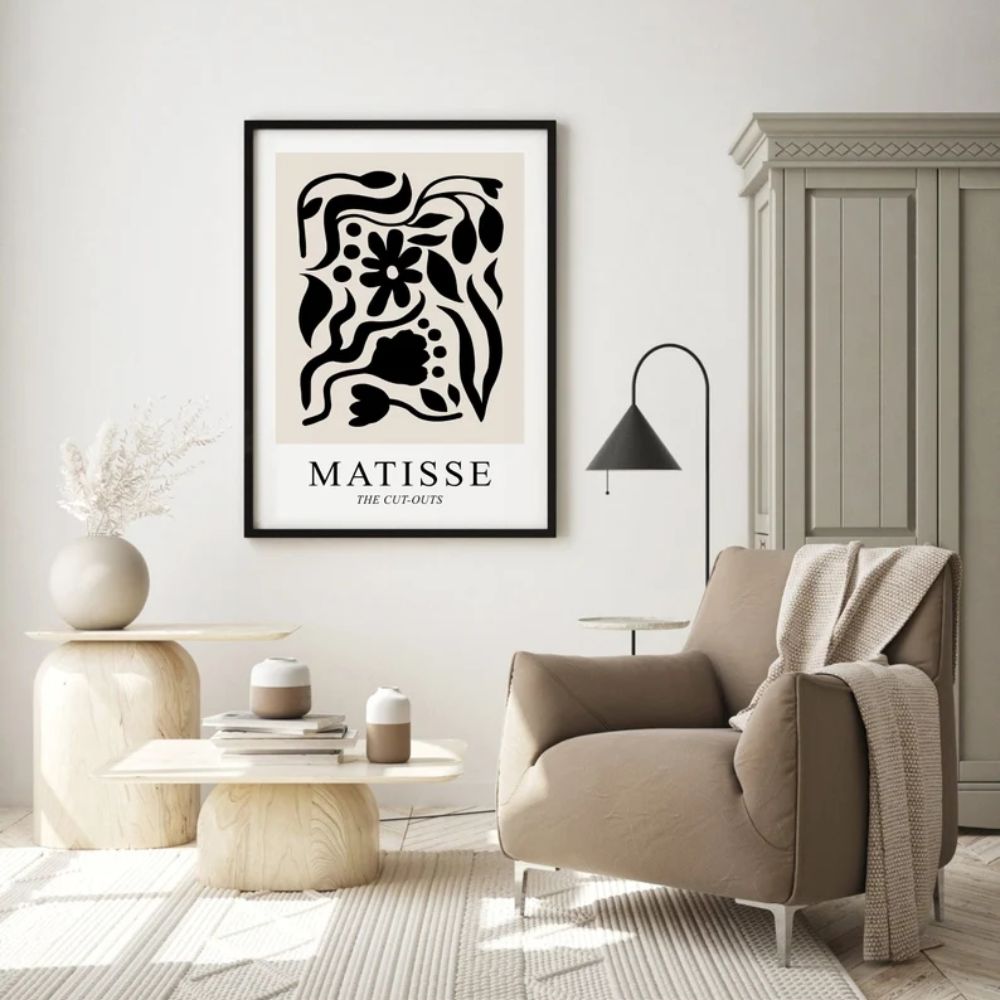 Black Beige Exhibition Wall Frame