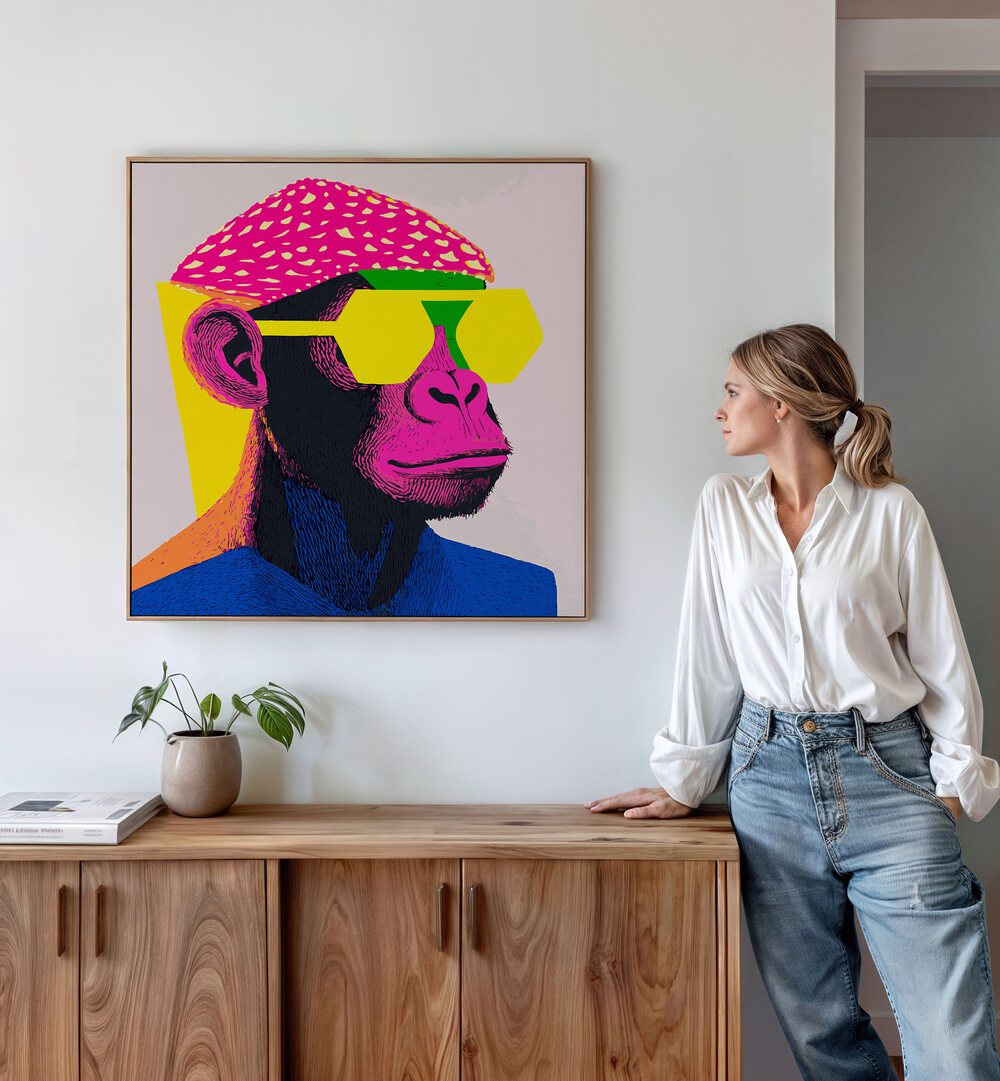 COOL MONKEY , POP ART PAINTINGS