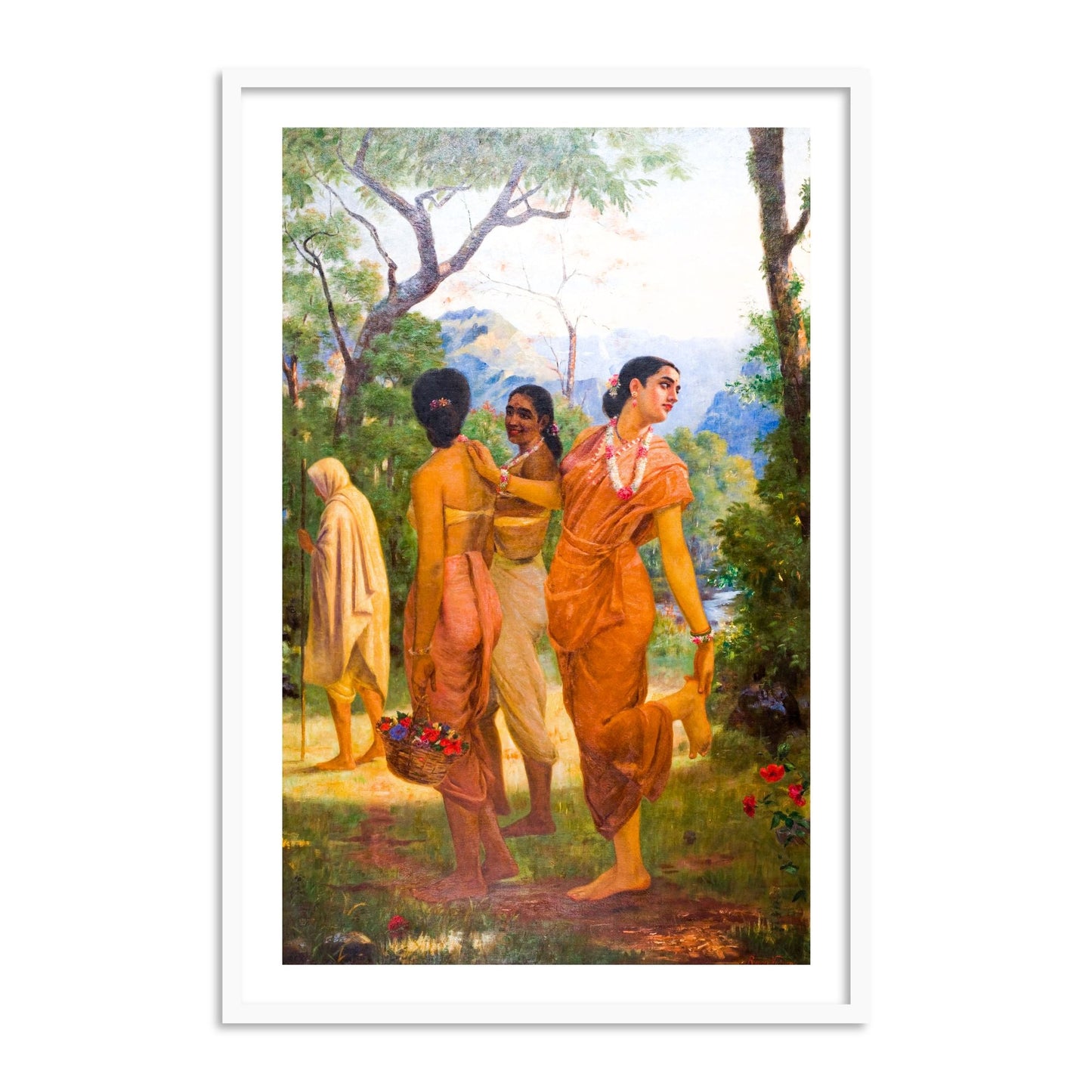Shakuntala by Raja Ravi Varma Wall Art Print for Home Decor