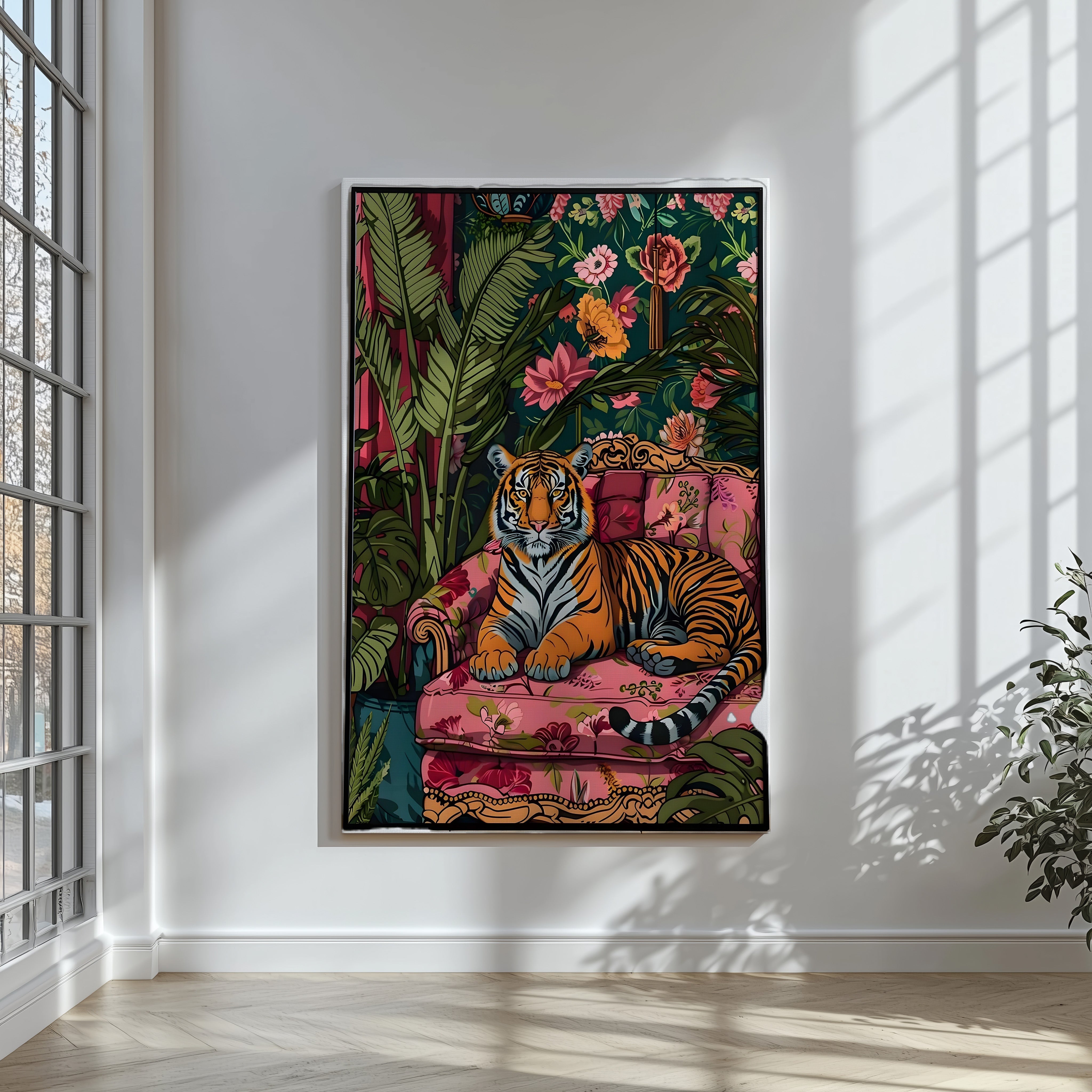 THE TIGER ON THE SOFA