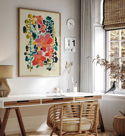 COLORFUL ORCHID , FLORAL FLOWER PAINTINGS