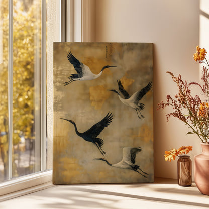 SOARING CRANES