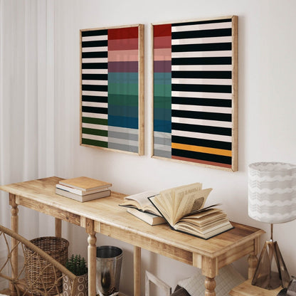 Colorful Wall Art Set of Bold Cool Design Decor Office Wall Frame