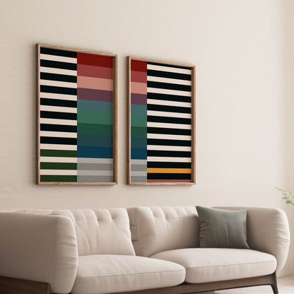 Colorful Wall Art Set of Bold Cool Design Decor Office Wall Frame