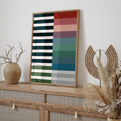 Colorful Wall Art Set of Bold Cool Design Decor Office Wall Frame