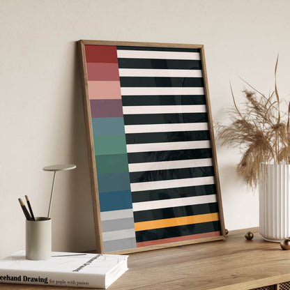 Colorful Wall Art Set of Bold Cool Design Decor Office Wall Frame