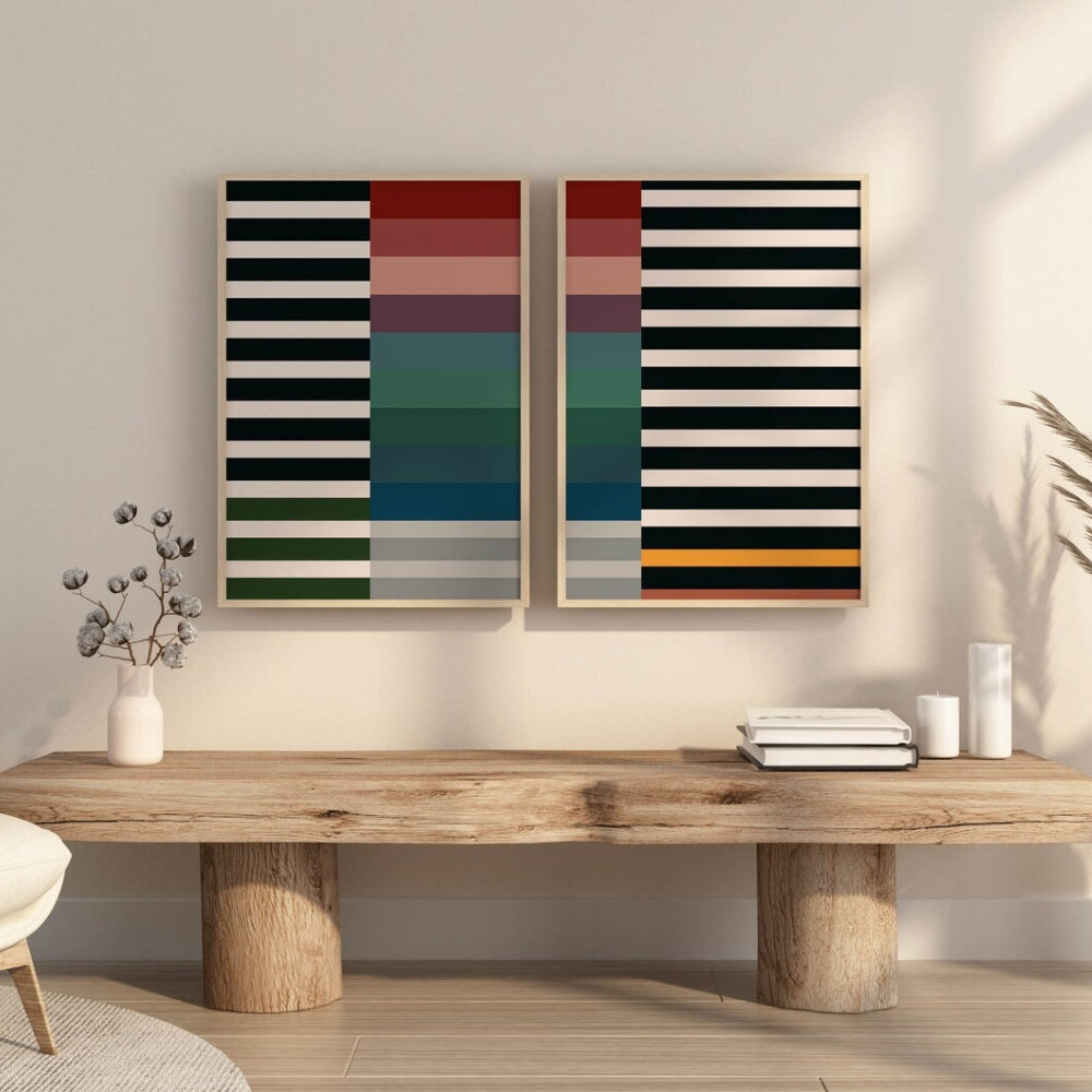 Colorful Wall Art Set of Bold Cool Design Decor Office Wall Frame