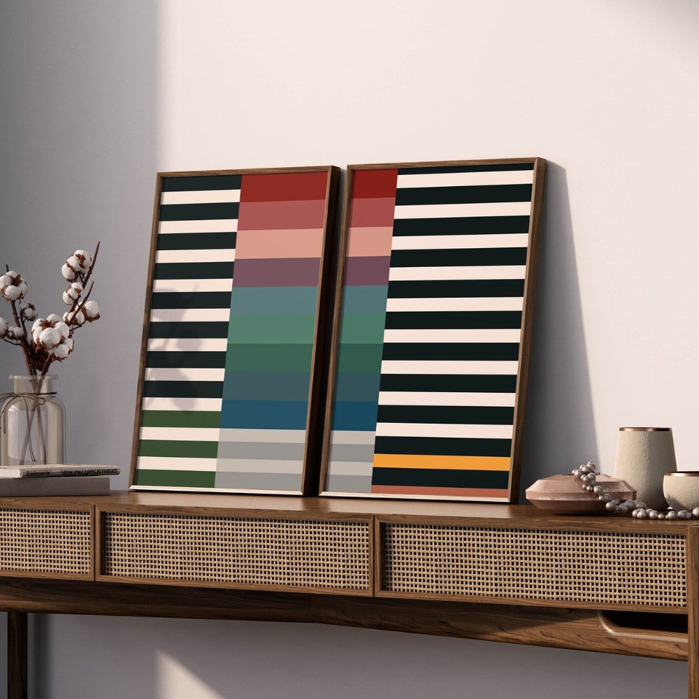 Colorful Wall Art Set of Bold Cool Design Decor Office Wall Frame