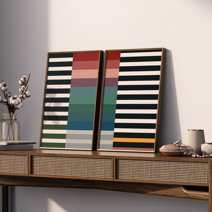 Colorful Wall Art Set of Bold Cool Design Decor Office Wall Frame