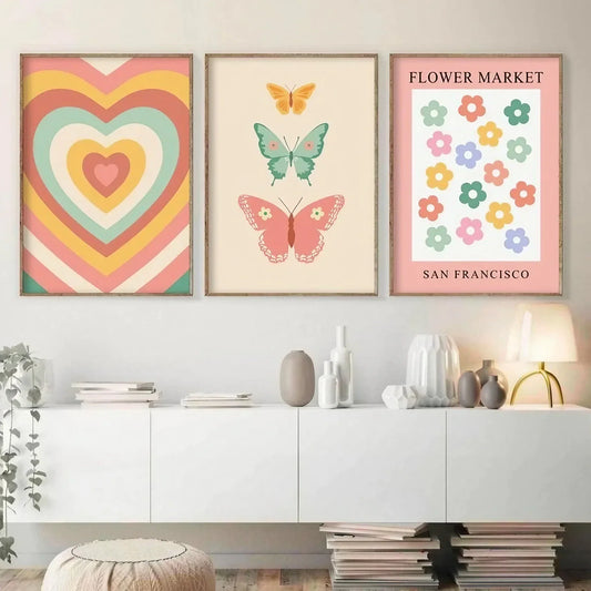 Trendy Gallery Wall Art Set of 3 | Wall Decor