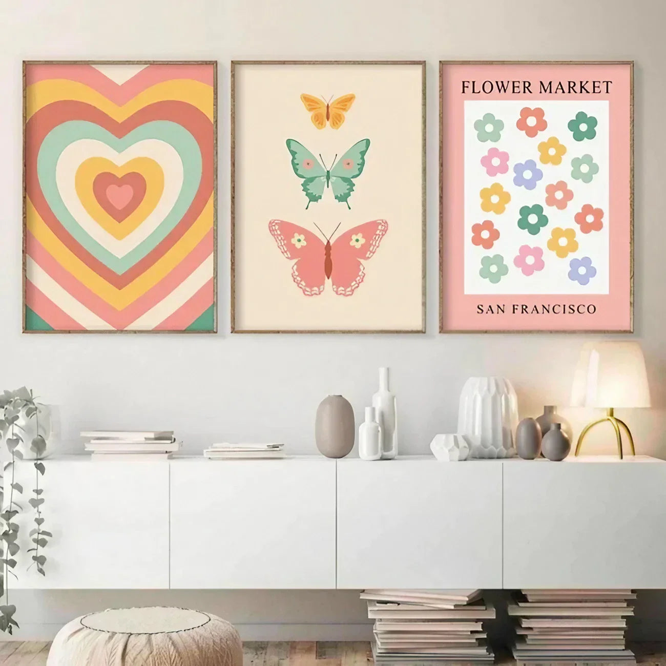 Trendy Gallery Wall Art Set of 3 | Wall Decor