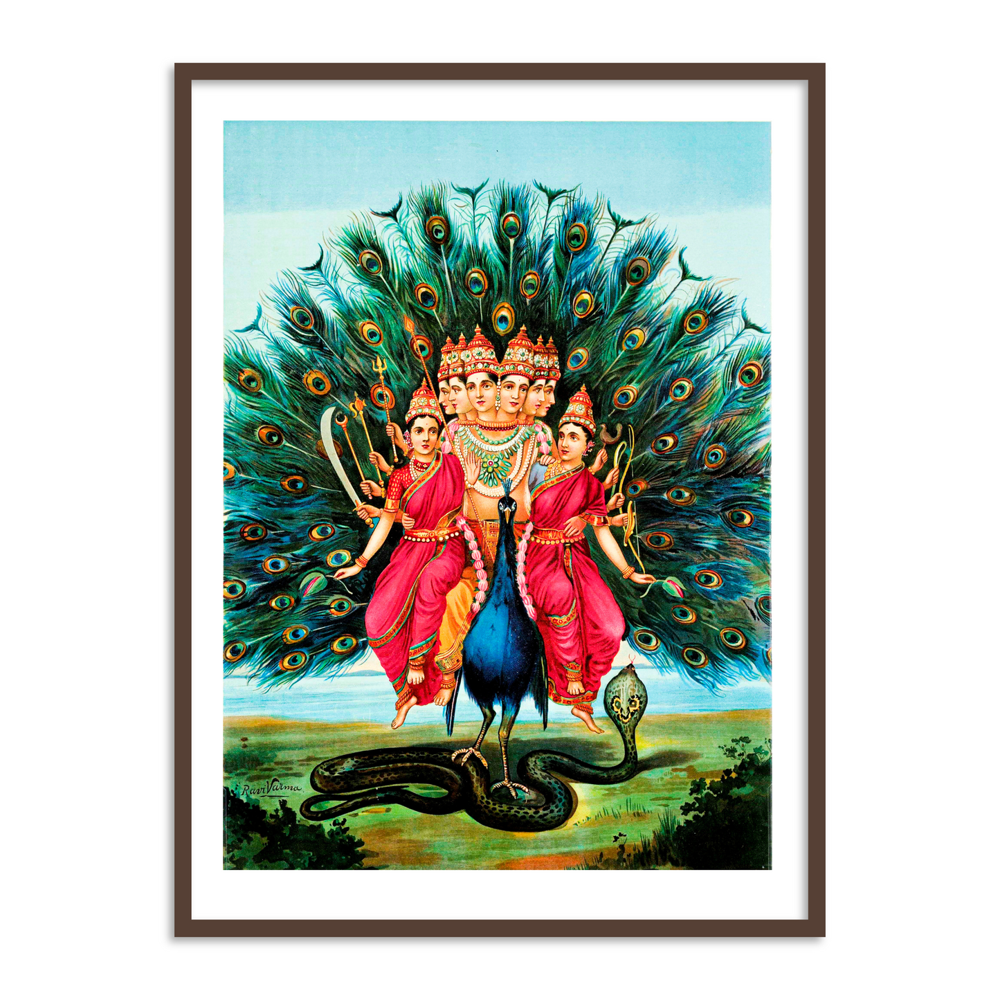 Murugan Karuppasamy by Raja Ravi Varma Wall Art for Decor