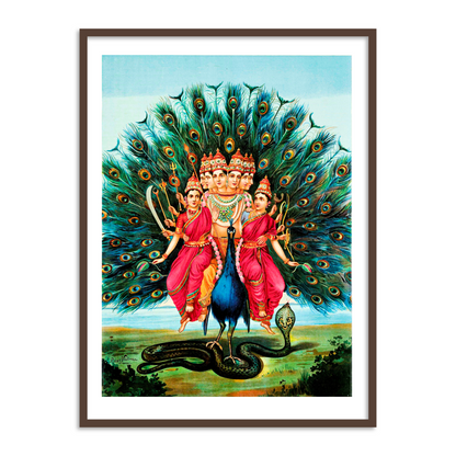 Murugan Karuppasamy by Raja Ravi Varma Wall Art for Decor