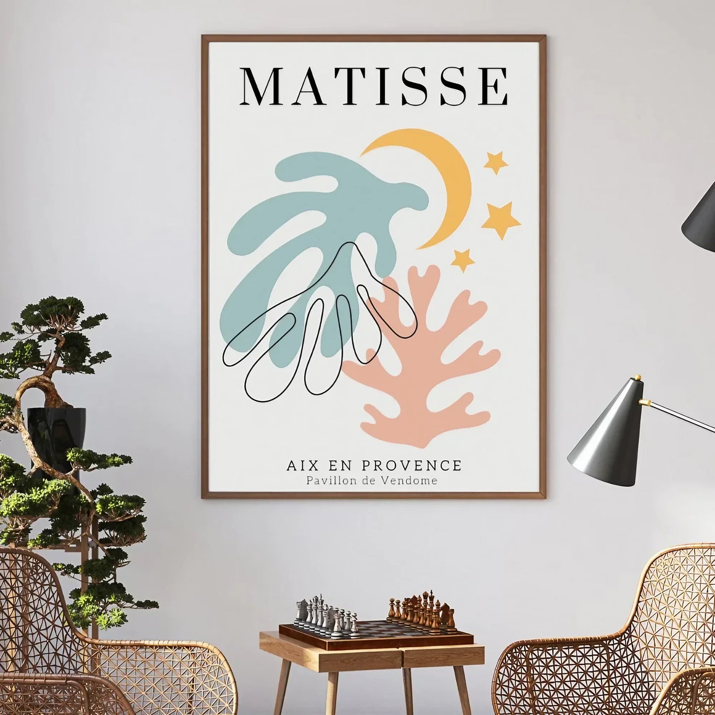 Henri Matisse Wall Art Set of 3 Market Abstract Floral Wall Frames