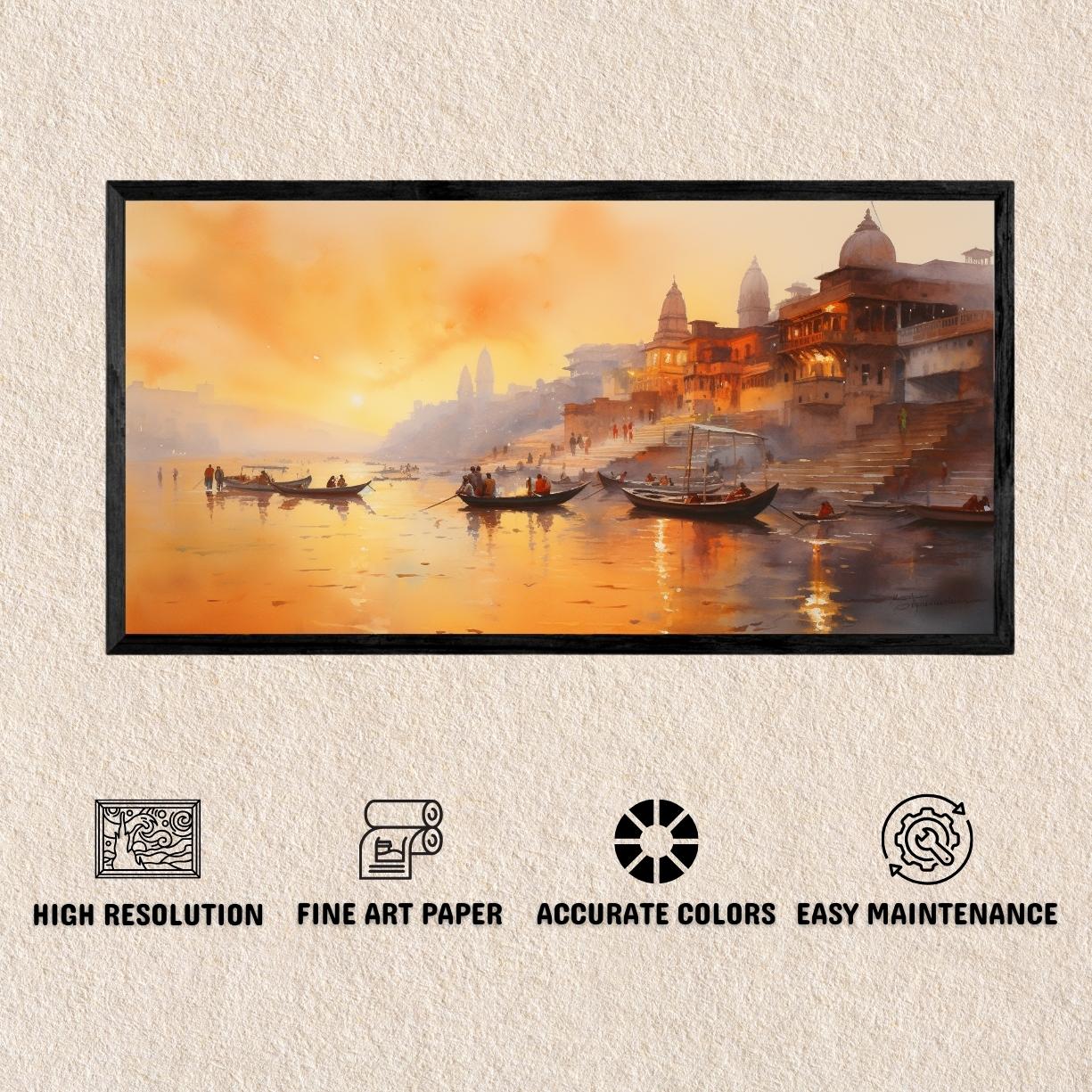 Benares Ghats By Panoramic India