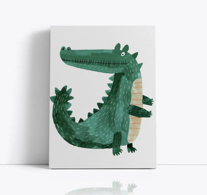 Crocodile Kids Wall Art Print