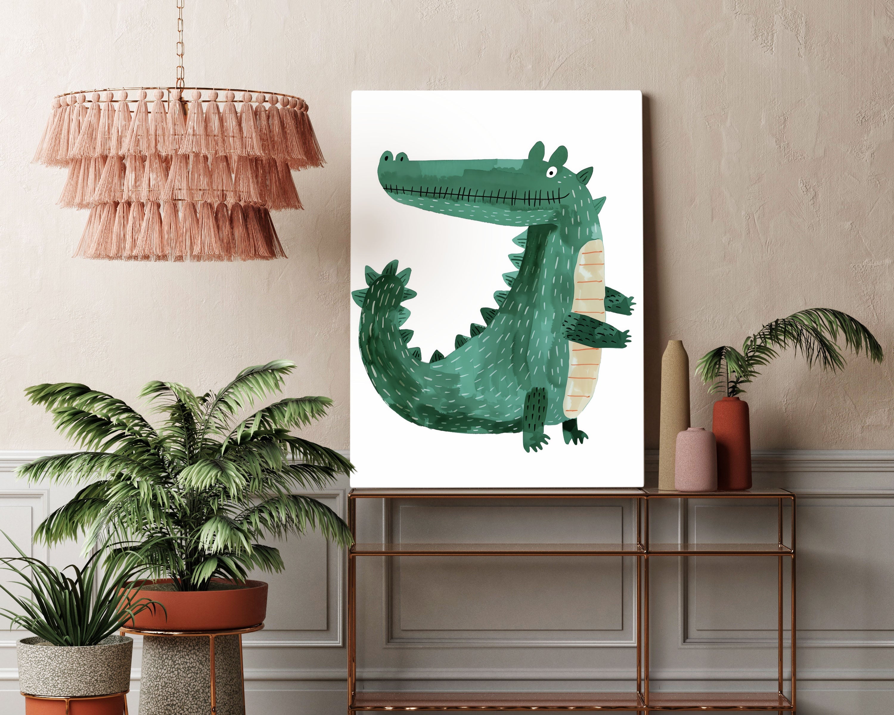 Crocodile Kids Wall Art Print