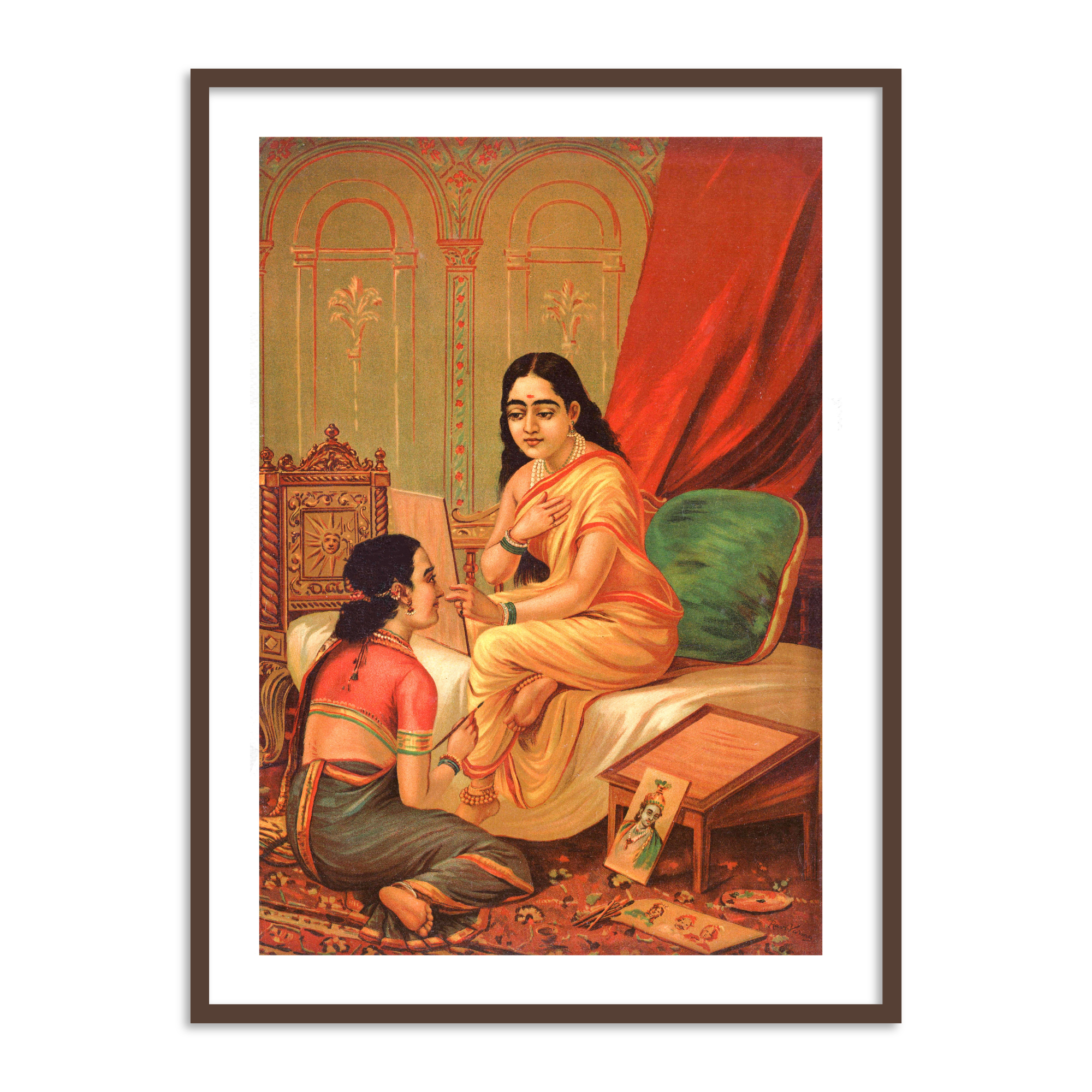 Chitralekha by Raja Ravi Varma  Wall Art Painting for Home Decor