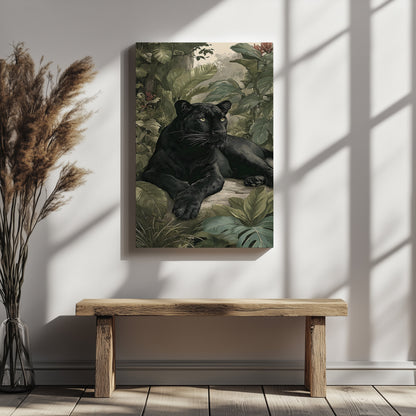 BLACK PANTHER IN JUNGLE