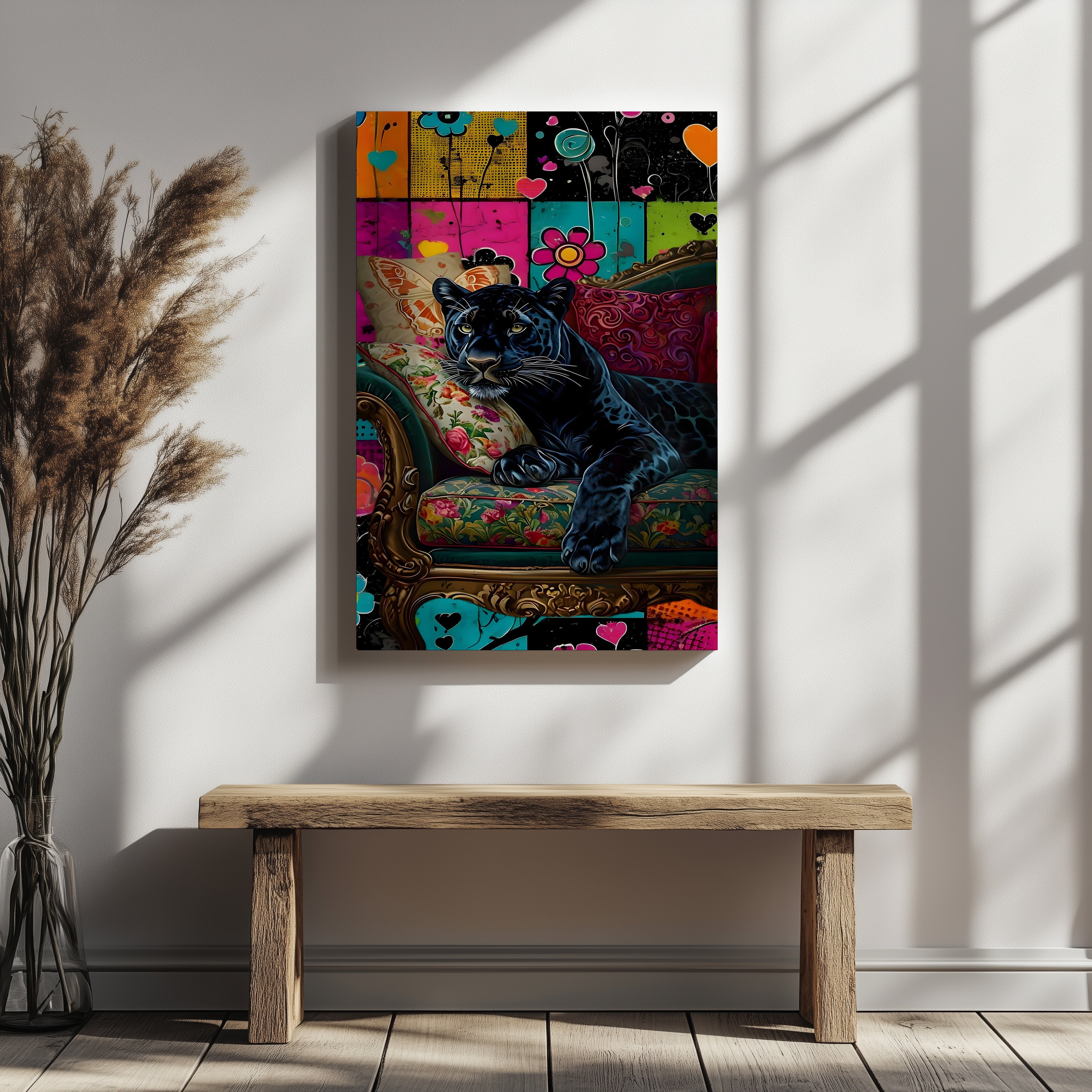BLACK PANTHER ON SOFA