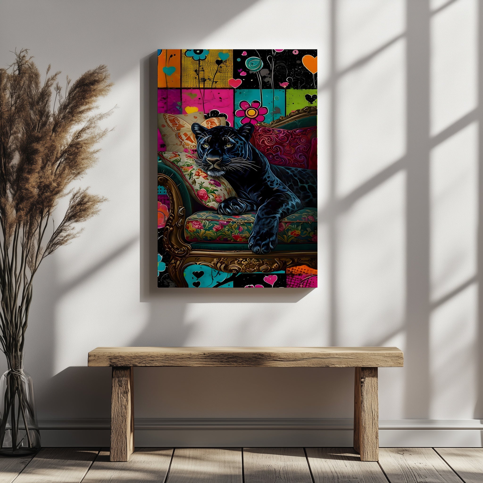 BLACK PANTHER ON SOFA