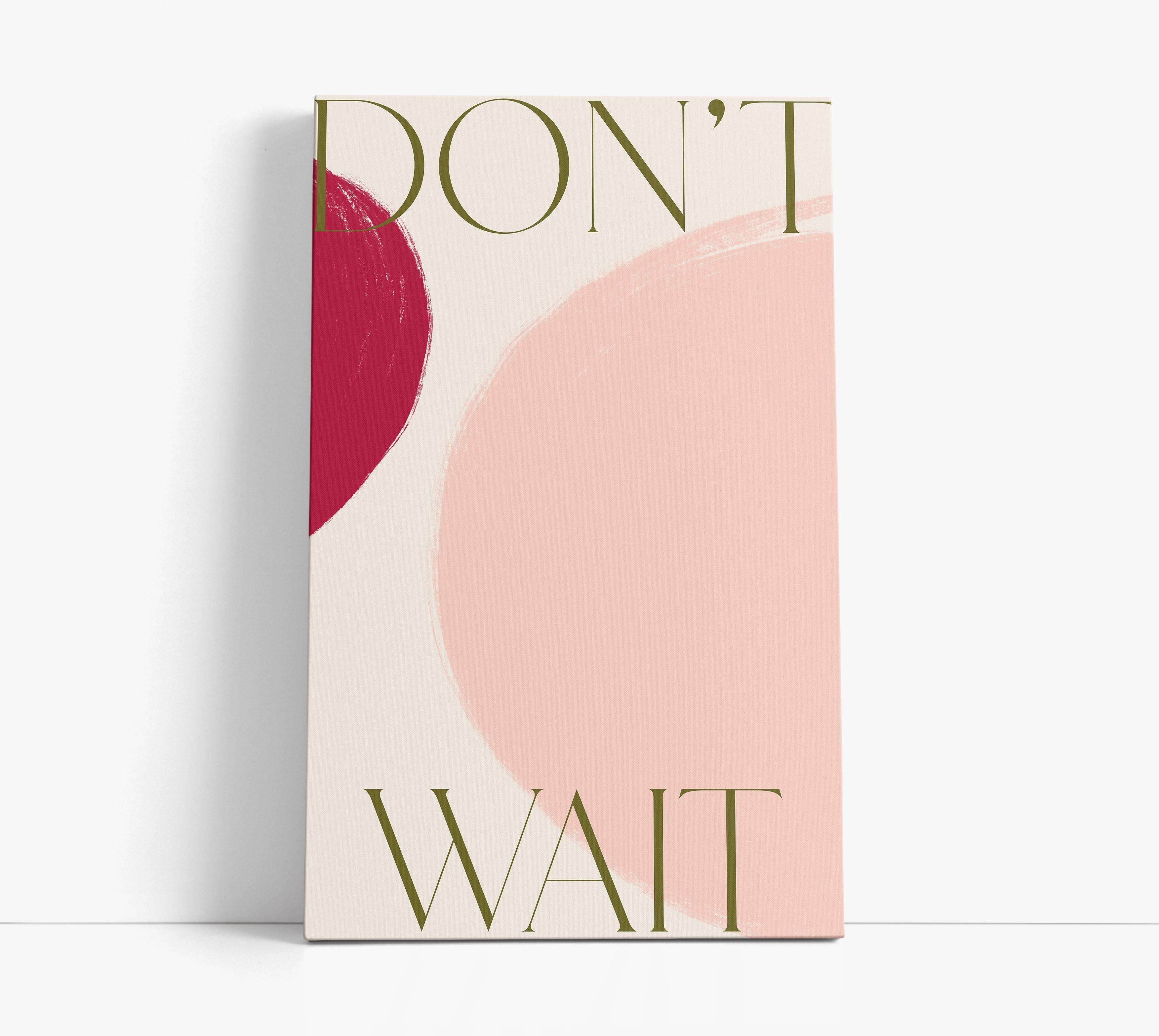 Blush Typography Wall Art Print