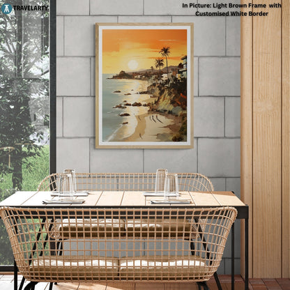 Malibu Beach Evening Stroll by Californian Kaleidoscope