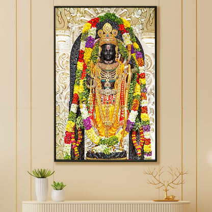Where Prayers Take Form: A Ram Lalla Painting Print Canvas To Fulfill the Devotee's Soul