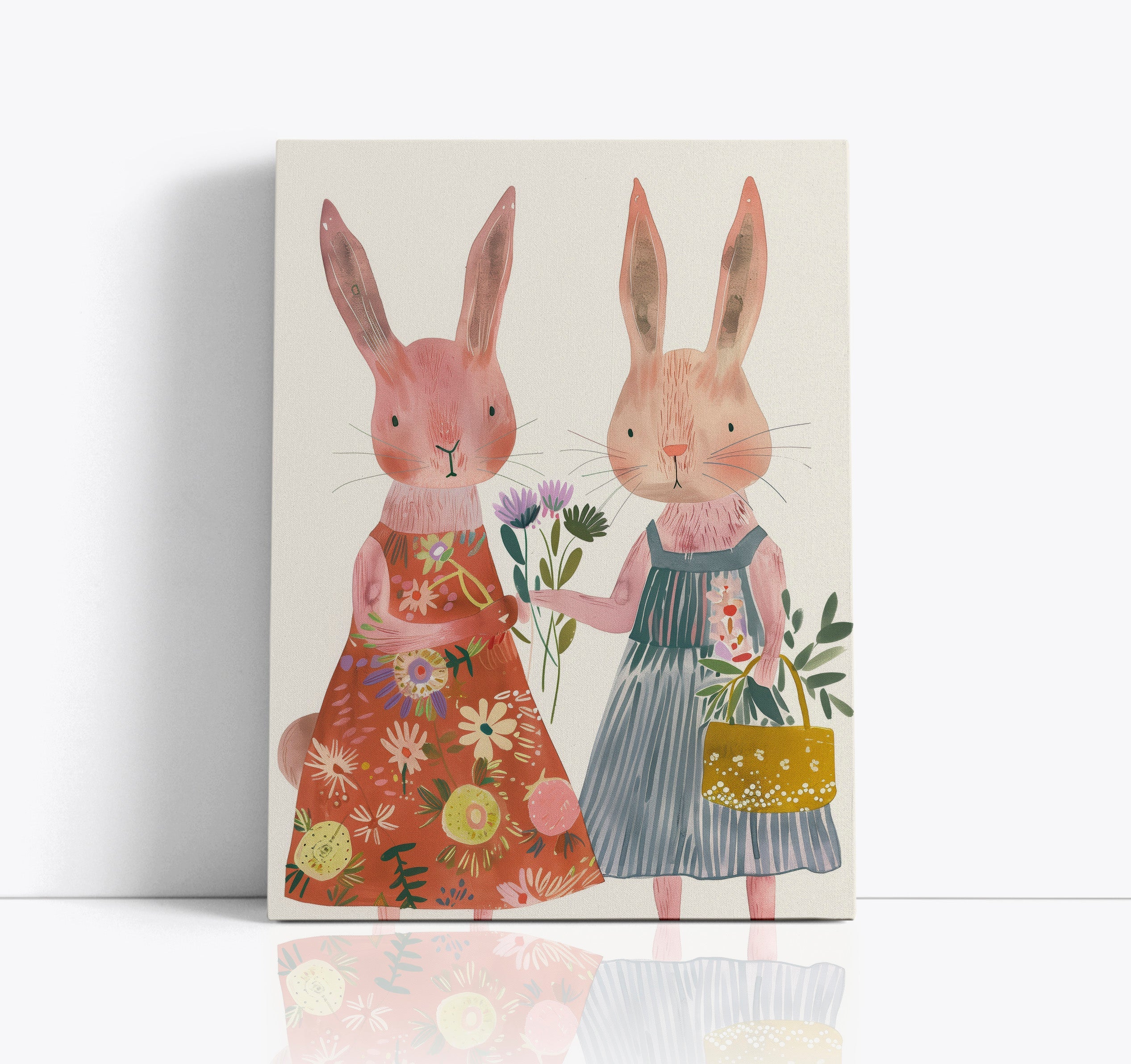 Bunny BFF's Baby Wall Art Print